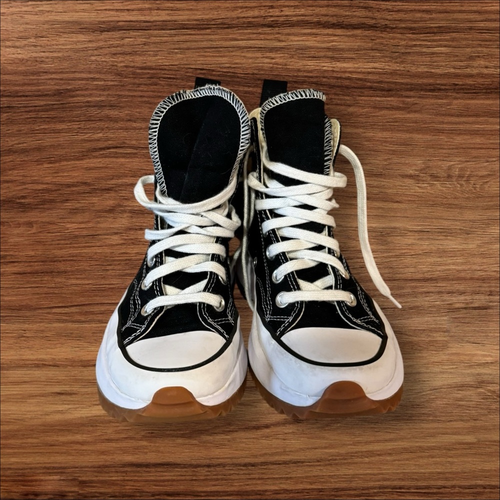Converse Chuck Taylor Black/White High 166800C Athletic Shoes Sz